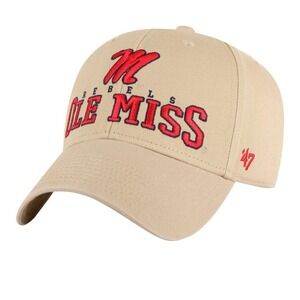 Ole Miss Rebels '47 MVP Adjustable Hat Khaki NCAA College Baseball Cap